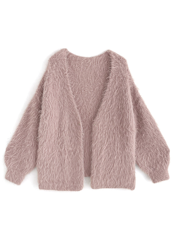 <預訂> JP 羽毛針織開胸外套｜四色入