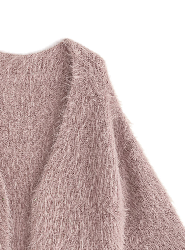 <預訂> JP 羽毛針織開胸外套｜四色入