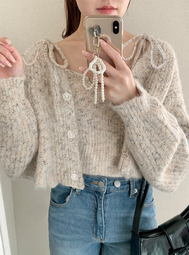 <預訂> OREO背心+針織上衣兩件套裝