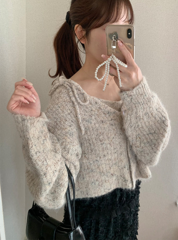 <預訂> OREO背心+針織上衣兩件套裝