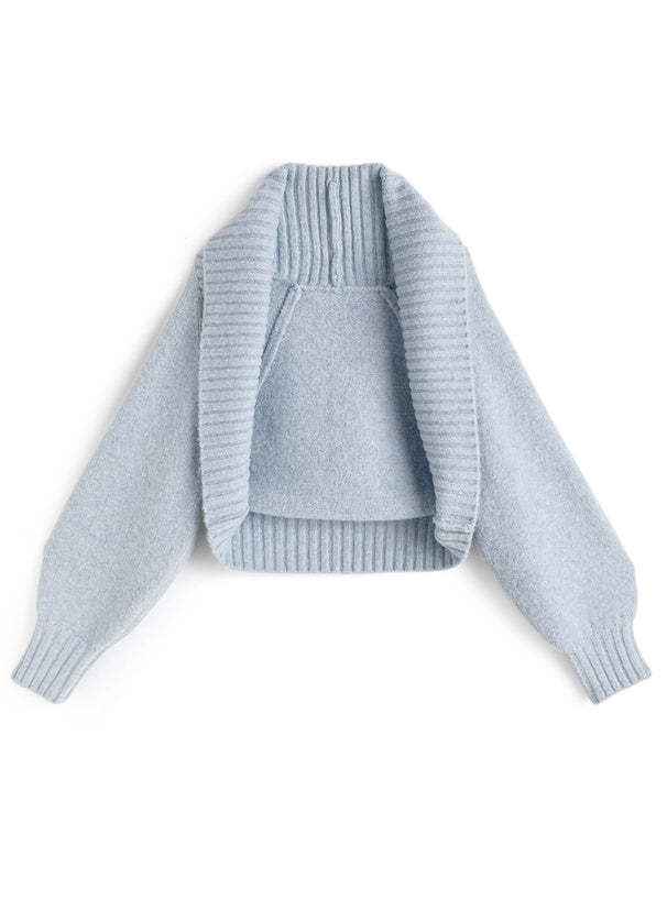 <預訂> JP ILLIT IROHA同款🐰短上衣與露肩針織兩件套裝｜四色入