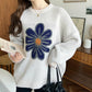 <預訂> 日牌MM 花卉提花針織上衣｜四色入