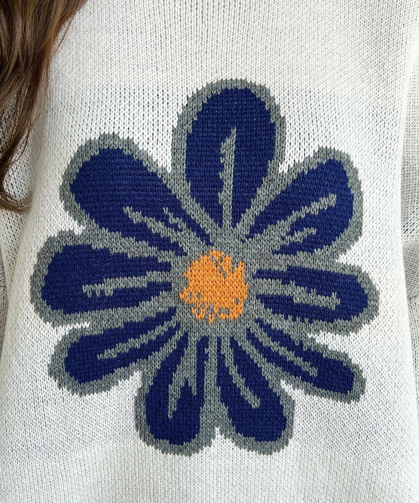 <預訂> 日牌MM 花卉提花針織上衣｜四色入