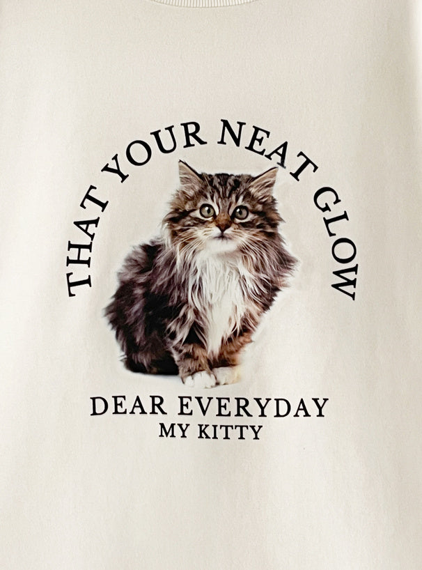 <預訂> 暖笠笠可愛小貓圖案拉絨毛衛衣｜兩色入