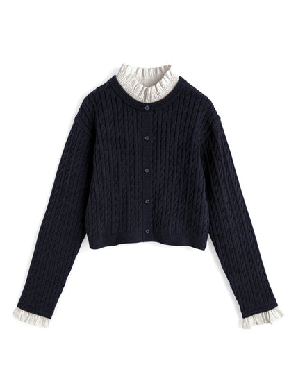 <預訂> JP ILLIT WONHEE同款🐰荷葉邊多層針織上衣｜六色入