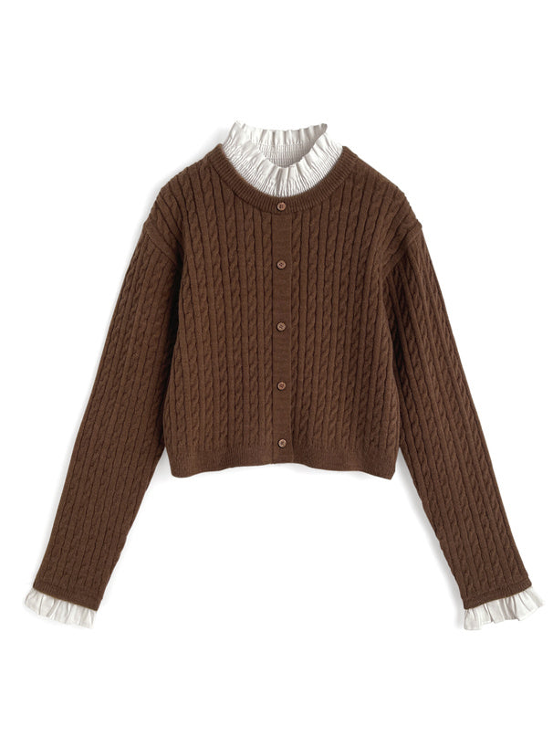 <預訂> JP ILLIT WONHEE同款🐰荷葉邊多層針織上衣｜六色入