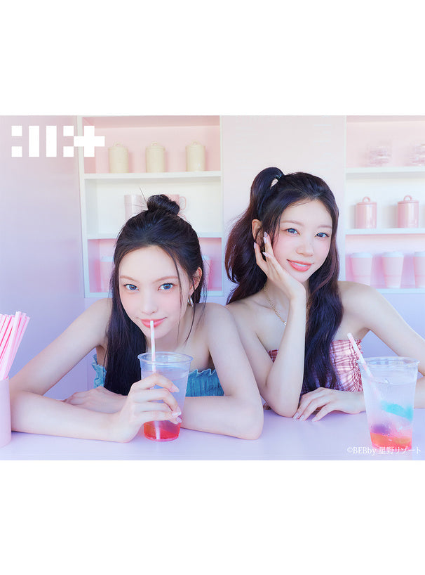 <預訂> JP ILLIT同款 格紋蝴蝶結荷葉邊無肩帶上衣｜三色入