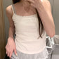 <預訂> JP 薄紗蕾絲拼接吊帶背心 | 三色入