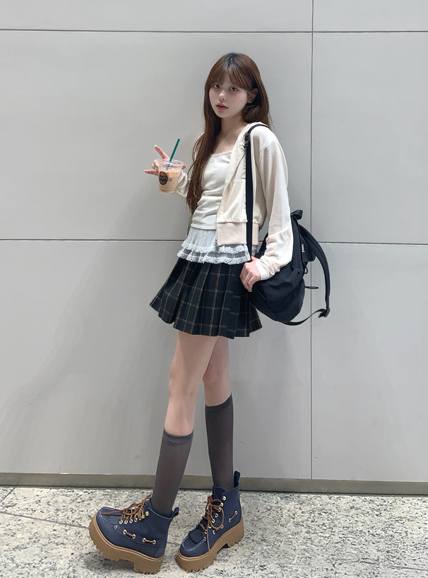 <預訂> JP 薄紗蕾絲拼接吊帶背心 | 三色入