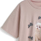 <預訂> JP 貓咪格紋蝴蝶結Tee｜三色入