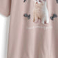 <預訂> JP 貓咪格紋蝴蝶結Tee｜三色入