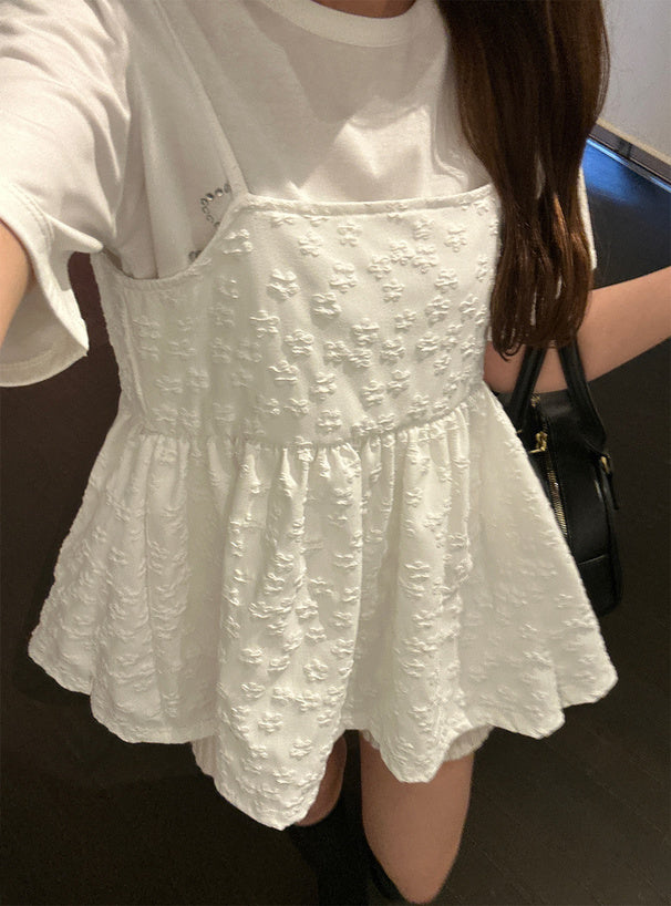<預訂> JP 雙面花卉提花吊帶背心