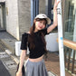 <預訂> JP 露肩寬鬆毛圈布上衣｜六色入