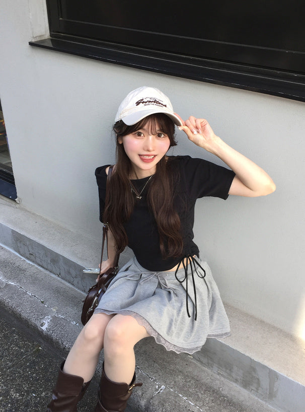 <預訂> JP 露肩寬鬆毛圈布上衣｜六色入