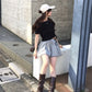 <預訂> JP 露肩寬鬆毛圈布上衣｜六色入