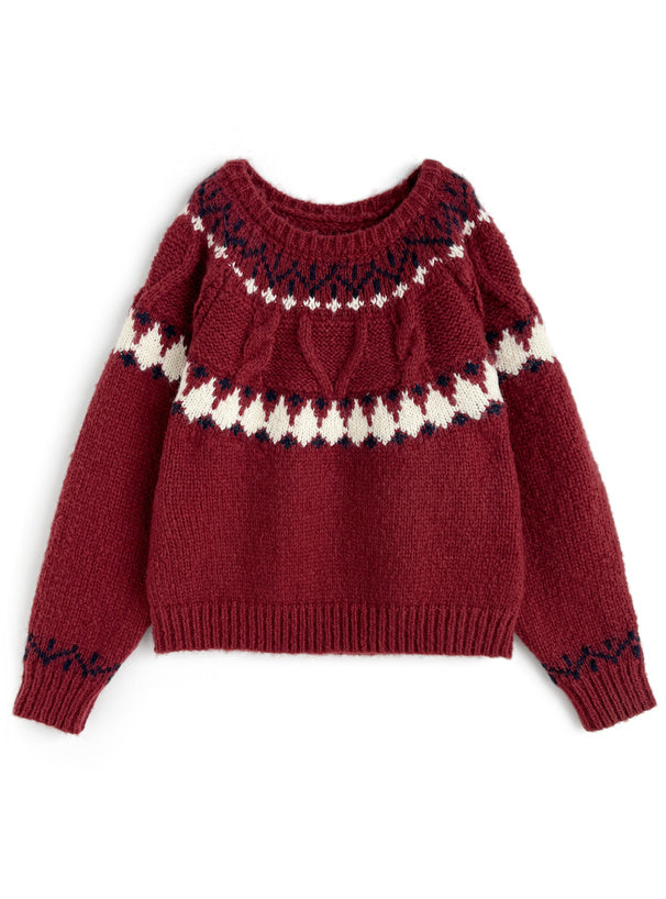 <預訂> 北歐風節日針織上衣｜五色入