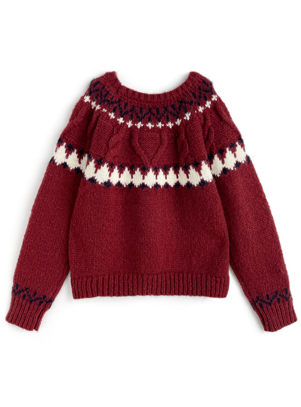 <預訂> 北歐風節日針織上衣｜五色入