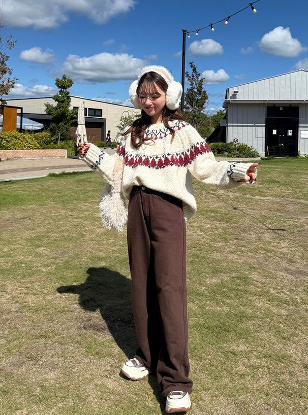 <預訂> 北歐風節日針織上衣｜五色入