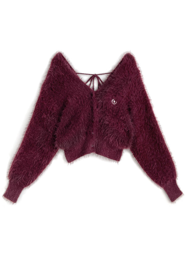 <預訂> 翻領無袖上衣+毛茸茸針織上衣兩件套裝｜兩色入