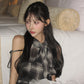 <預訂> JP 格紋圖案美式層疊緞帶襯衫