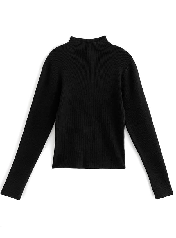 <預訂> JP 背面綁帶背心馬甲 + 羅紋針織上衣套裝｜兩色入