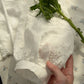 <預訂> 越南小眾品牌🇻🇳 少有不透! 扇形蕾絲刺繡花卉仿絲上衣 (含內襯)