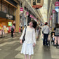 <預訂> 越南小眾品牌🇻🇳 奶油網紗針織蝴蝶結愛心圖案寬鬆上衣