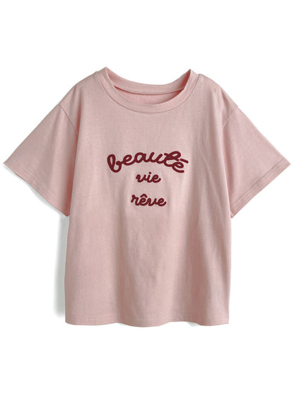<預訂> JP 復古刺繡logo Tee｜三色入