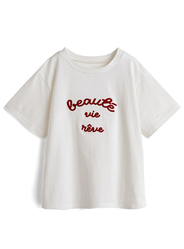 <預訂> JP 復古刺繡logo Tee｜三色入