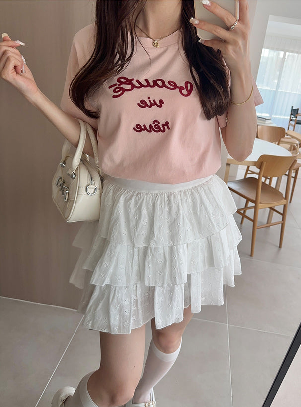 <預訂> JP 復古刺繡logo Tee｜三色入