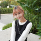 <現貨> comeback♡ 自家製 質量絕對有保證！彈性長袖淨色打底上衣｜兩色入