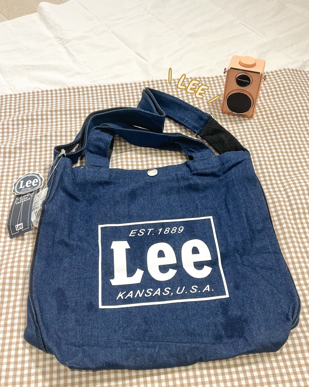 日版 Lee Two Way Tote Bag | 三色入