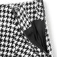 <預訂>  千鳥紋喇叭傘型短款裙(含打底)
