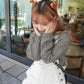 <現貨> comeback♡ 自家製 韓系Onnie感格仔蕾絲長袖上衣