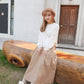 <現貨> comeback♡ 自家製 365Daily 彈性寬鬆傘型半身長裙｜三色入