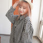 <現貨> comeback♡ 自家製 格仔開胸長袖口袋恤衫上衣外套