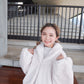 <預訂> JP 摸上手超舒服！皮草毛毛反領束袖厚外套｜兩色入