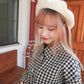 <現貨> comeback♡ 自家製 格仔開胸長袖口袋恤衫上衣外套