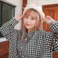 <現貨> comeback♡ 自家製 格仔開胸長袖口袋恤衫上衣外套