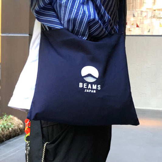 Beams Japan 經典款斜背袋 ｜寶藍Navy