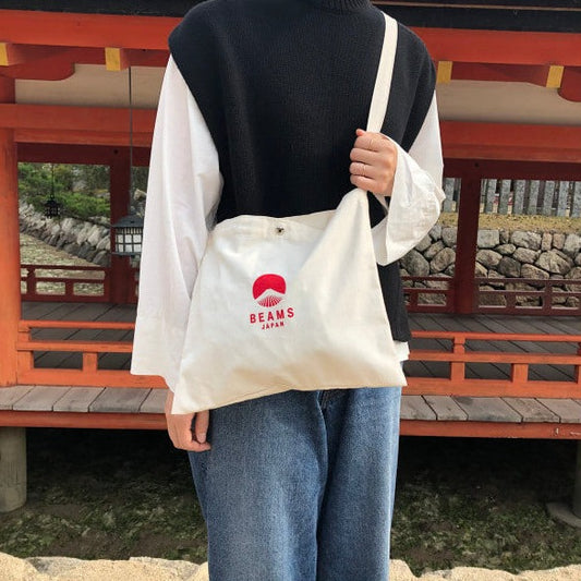 Beams Japan 經典款斜背袋 ｜紅