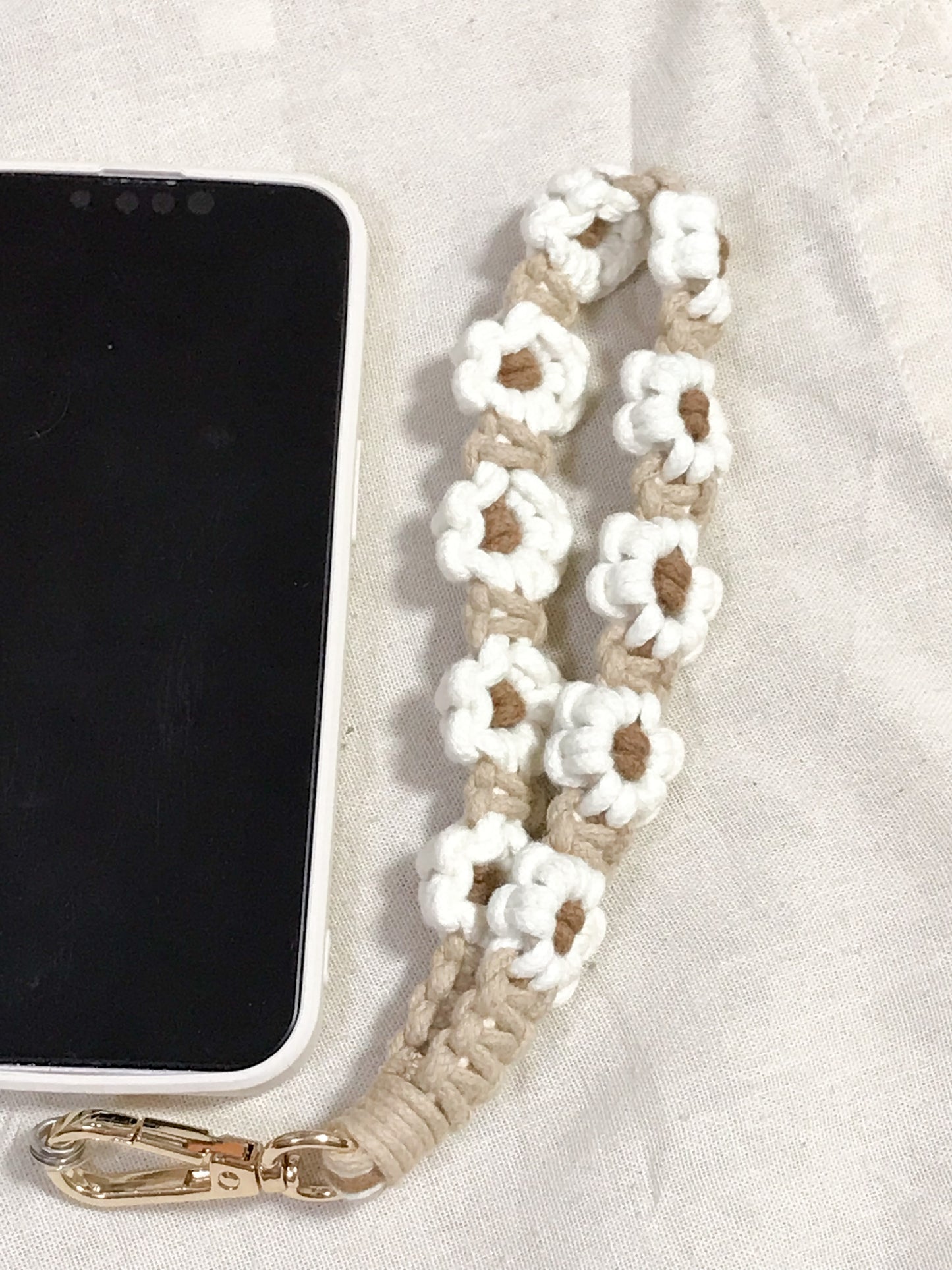<預訂！人手製作>詢問度極高！手工花花編織🌸電話背帶繩/短繩